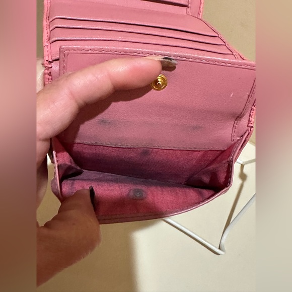 Prada Light Pink Leather Trifold Wallet - Picture 11 of 13
